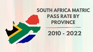 South Africa Matric Pass Rate by Province 2010  2022 [upl. by Dnalhsa1]