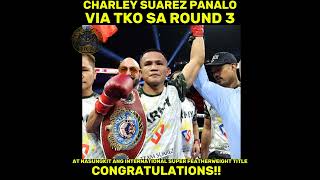 Charley Suarez vs Jorge Castañeda Panalo Via 3rd Round TKOboxing buhaykamaoboxing charleysuarez [upl. by Wit]