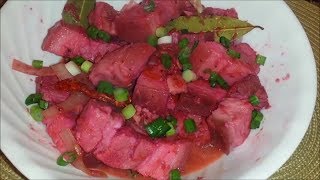 binagoongang baboy Pork recipe [upl. by Nonnairb]