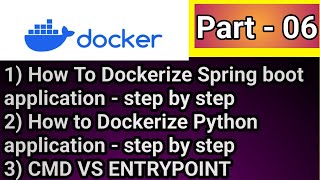 quotKannada Tutorial Dockerize Spring Boot amp Python Application  CMD vs ENTRYPOINT Explainedquot [upl. by Adnik]