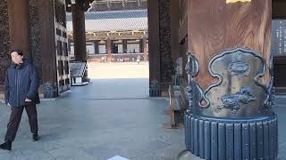 Higashi Honganji Temple Kyoto 14012024 [upl. by Hareema]