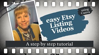 How to Create an Easy Etsy Listing Video Using Canva [upl. by Giddings290]