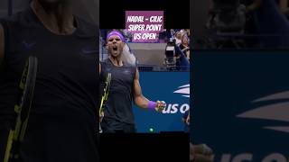 Nadal  Cilic Super Point Us Open [upl. by Llyrehc]