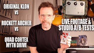 Original Klon vs Rockett Archer vs Quad Cortex Myth Drive  Shootout klon quadcortex [upl. by Eetsud]