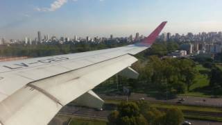 Aterrizaje EMBRAER EMB E90 Austral  Aeroparque Jorge Newbery [upl. by Teage]