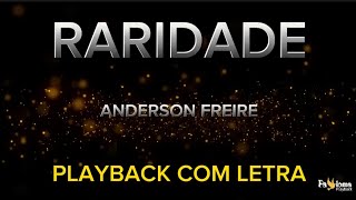 Raridade  Anderson Freire  PLAYBACK COM LETRA [upl. by Siraval]