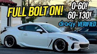 My MODIFIED 2022 BRZ Attempts a 060… Dragy Verified [upl. by Merce]