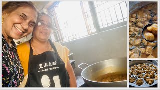 Traditional Paruppu Urundai Kuzhambu Dhyanaprastha Coimbatore Bulk Cooking [upl. by Hayouqes]