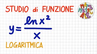 STUDIO DI FUNZIONE  funzione logaritmica  FS40 [upl. by Shalne]