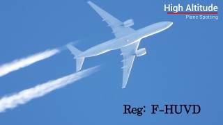 High Altitude Plane Spotting Nikon P1000 4K mega zoom camera [upl. by Ahsaetan]