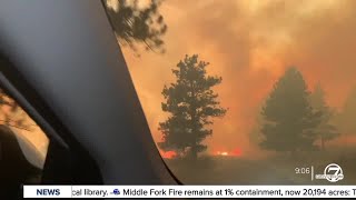 quotIm in firequot Harrowing video shows teens escaping Calwood Fire [upl. by Zales17]