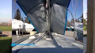 Episode 3 Tarping a boat with the mast up [upl. by Kennedy]