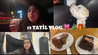 15 TATİL VLOG 🍰🍫☕️  3 GÜN BENİMLESİNİZ 🎀💗✨ [upl. by Aix]