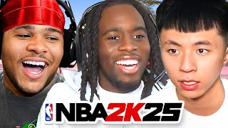 Kai Cenat Ray amp Fanum Play NBA 2K25 [upl. by Alahsal]