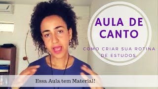 Rotina de estudos para cantores as [upl. by Daiz]