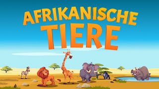 Fakten über afrikanische Tiere  Lernen Sie wilde Tiere für Kinder  Lehrvideos für Kinder [upl. by Stickney280]