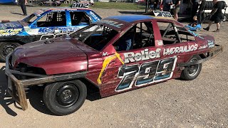 2L Saloon Stockcars Consolation Race Skegness Raceway 140924 [upl. by Riane]