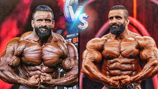 Hadi Choopan 2022 1st Place VS 2023 2nd Place Physique Comparison at MrOlympia hadichoopan [upl. by Eilitan]