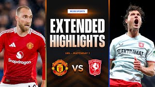 Man United vs Twente Extended Highlights  UEL League Phase MD 1  CBS Sports Golazo  Europe [upl. by Ayerdna596]