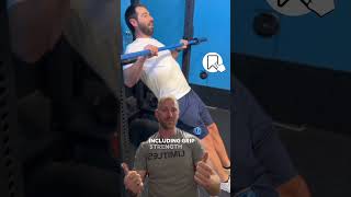 Inverted Row Barbell Pulling Strength Exercise [upl. by Enelec315]