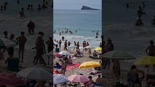 Busy Poniente Beach In Benidorm [upl. by Cindra798]