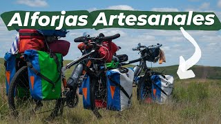 Alforjas hechas a mano para viajar en bicicleta  Impermeables económicas y muy resistentes [upl. by Afihtan102]