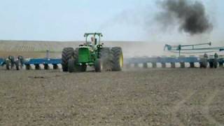 John Deere 6030 and 24 Row Kinze Planter [upl. by Gavan]