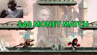 Darkgoul vs Seabass  40 Money Match  Brawlhalla Show Match 117 [upl. by Corbet]