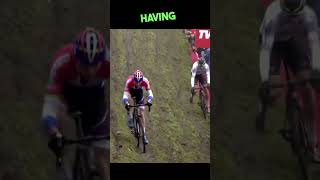 CYCLOCROSS Chaos Wout Van Aert Takes a BRUTAL Fall short sport sports cycling [upl. by Leland457]