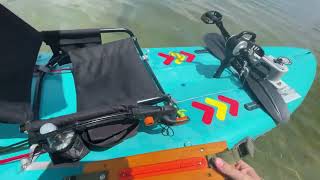 How To Install DIY Kayak Rudder on PSUP325 Pedal Board From BoatsToGo com Kayak Review [upl. by Amsaj639]