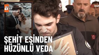 Eşi şehit polis Şeyda Yılmaz’ın fotoğrafını elinden hiç bırakmadı  atv Ana Haber 23 Eylül 2024 [upl. by Anitaf]