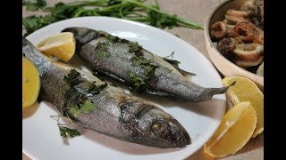 Spigola al Forno  Baked sea bass [upl. by Ecidnarb]