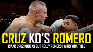 ISAAC CRUZ SMASHES ROLLY ROMERO IN 8TH POST FIGHT REACTION NO FOOTAGE [upl. by Tansy]