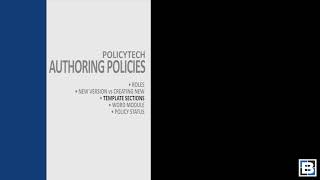 PolicyTech Author Final Video v2 [upl. by Anabahs196]