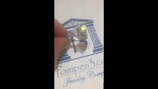 Pompeii3 225CT Diamond Vintage Engagement Halo Ring Hand Engraved Band 14K White Gold [upl. by Acnaib648]