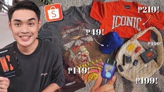 BEST Trendy Affordable Shopee Haul 🛒💸 Oversized Shirts Streetwear Trendy Finds [upl. by Larkin166]