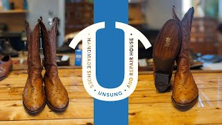 Nocona Cowboy boots  Restoration with JR soles [upl. by Talich]