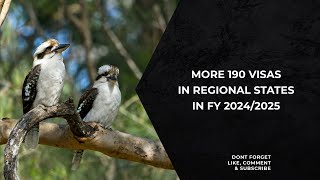 More 190 visas in regional states in FY 20242025 [upl. by Frayda]