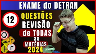 Simulado do DETRAN 202412 Questões da Prova teórica do DETRAN Exame legislação de trânsito 2024 [upl. by Irpak]