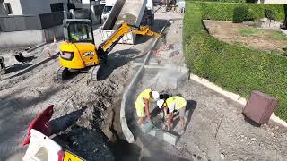 Aménagement de voirie  CHANTIER RUE DU DAUPHINE  TERMAT TRAVAUX PUBLICS [upl. by Idnim]