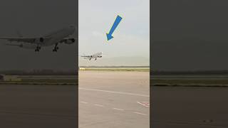 MENEGANGKAN Detikdetik pesawat gagal landing pesawat aviation airport flight aviasi [upl. by Dalli57]