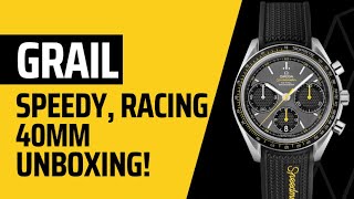 Omega Speedmaster Racing Chronograph 40mm Unboxing Another Grail Watch omega luxurywatches [upl. by Lyret]