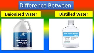 Difference between Deionized Water and Distilled Water [upl. by Hairym]