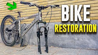 INCREDIBLE Bicycle RESTORATION Transforming A Trash Bike Into A BLAST Mountain Bike [upl. by Ecneps]