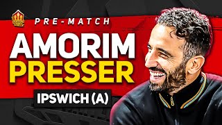 MY WAY OR LEAVE Amorim Press Conference Reaction Ipswich vs Manchester United [upl. by Ellah]