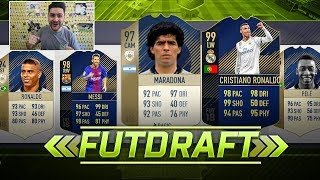 MARADONA amp RONALDO FAC SPECTACOL 🔥🔥🔥🔥 FIFA 18 DRAFT SPRE GLORIE 22 [upl. by Suivatnom]