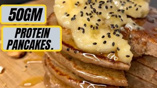 HIGH PROTEIN PANCAKES   50gm PROTEIN [upl. by Anikes]