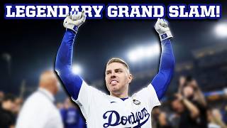 Freddie Freeman hits a walkoff grand slam in the World Series a breakdown [upl. by Gladys]