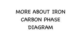 Iron Carbon Diagram  Part 2 [upl. by Xyla979]