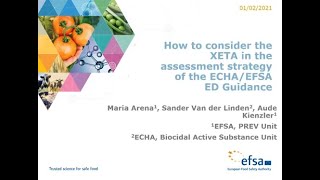 WebinarUse of the XETA in the assessment strategy of the ECHAEFSA Guidance on Endocrine Disruptors [upl. by Notwal23]